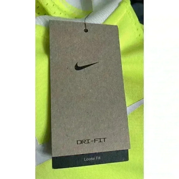 Nike Dri-Fit Girls Neon Yellow Jersey Tunic Dress FD3129-702 - Picture 5 of 9